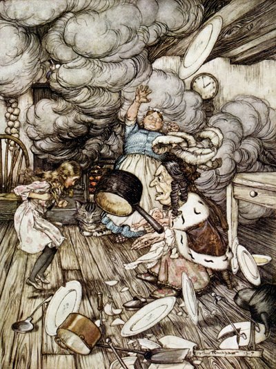 En la cocina de la duquesa, ilustración de 